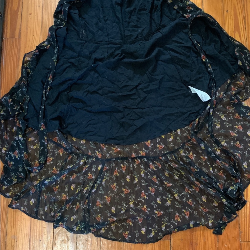 Abercrombie Wrap Floral Chiffon Dress - Picture 4 of 4